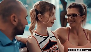 PURE TABOO Cheerleader c. Into Sex with Coach & Her Husband